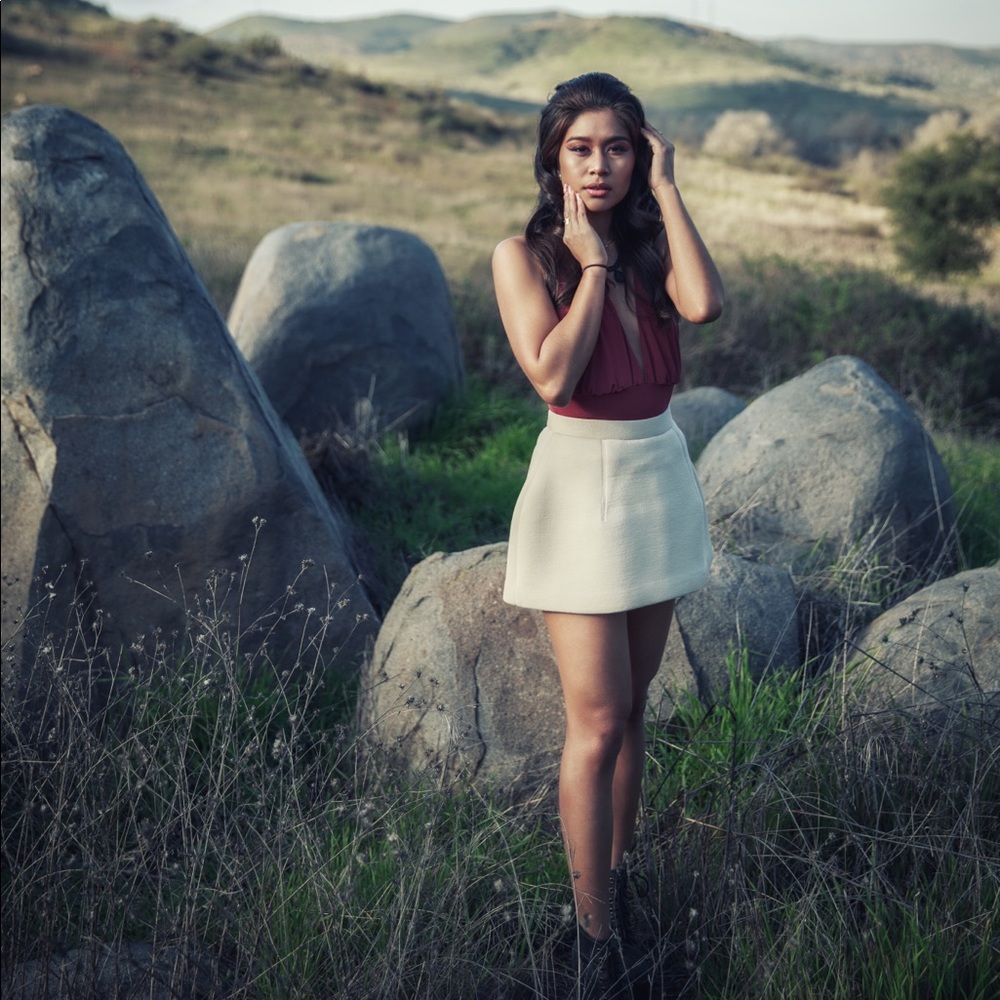 Thick mini circle skort